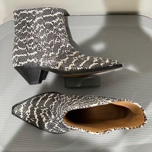 Isabel Marant Snake Skin Ankle Boots